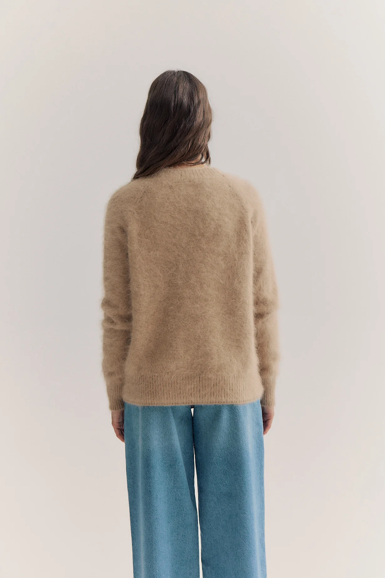 Adele Crew Neck Knit - Latte - Image 7